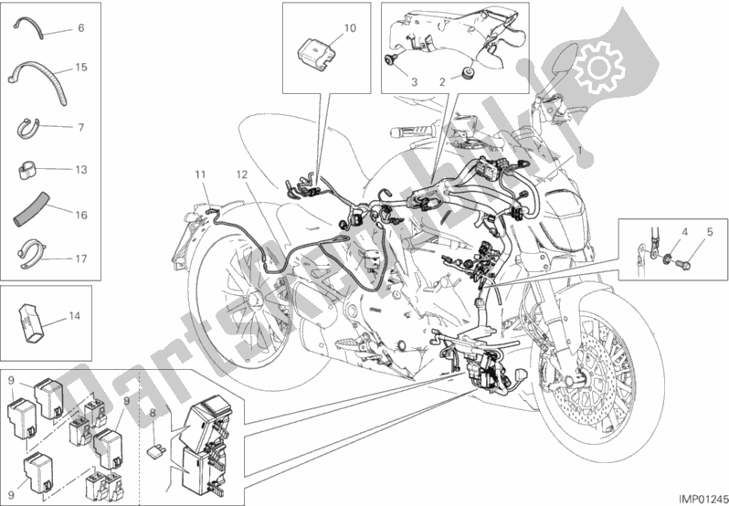 Tutte le parti per il Impianto Elettrico Del Veicolo del Ducati Diavel 1260 Thailand 2020
